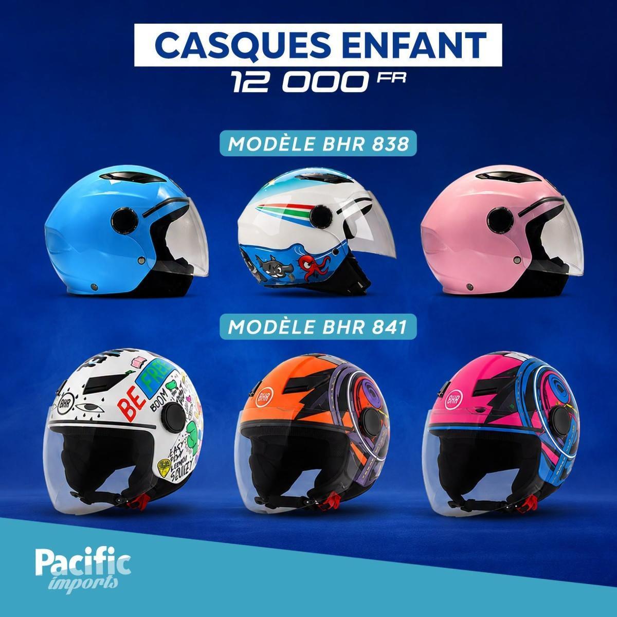 👷‍♀️ 👷‍Casques enfant BHR chez 𝐏𝐀𝐂𝐈𝐅𝐈𝐂 𝐈𝐌𝐏𝐎𝐑𝐓𝐒 - 𝐄𝐃𝐈𝐓𝐈𝐎𝐍 𝟐 𝐑𝐎𝐔𝐄𝐒 🛵