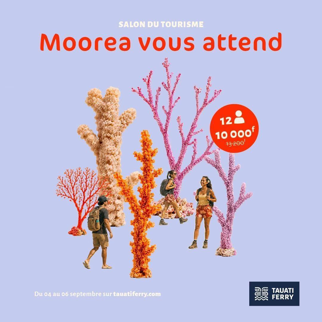 👀Tarifs Promo au Salon du Tourisme du 𝟎𝟒 𝐚𝐮 𝟎𝟔 𝐬𝐞𝐩𝐭𝐞𝐦𝐛𝐫𝐞 chez 𝐓𝐀𝐔𝐀𝐓𝐈 𝐅𝐄𝐑𝐑𝐘 ! ⛴️🐳