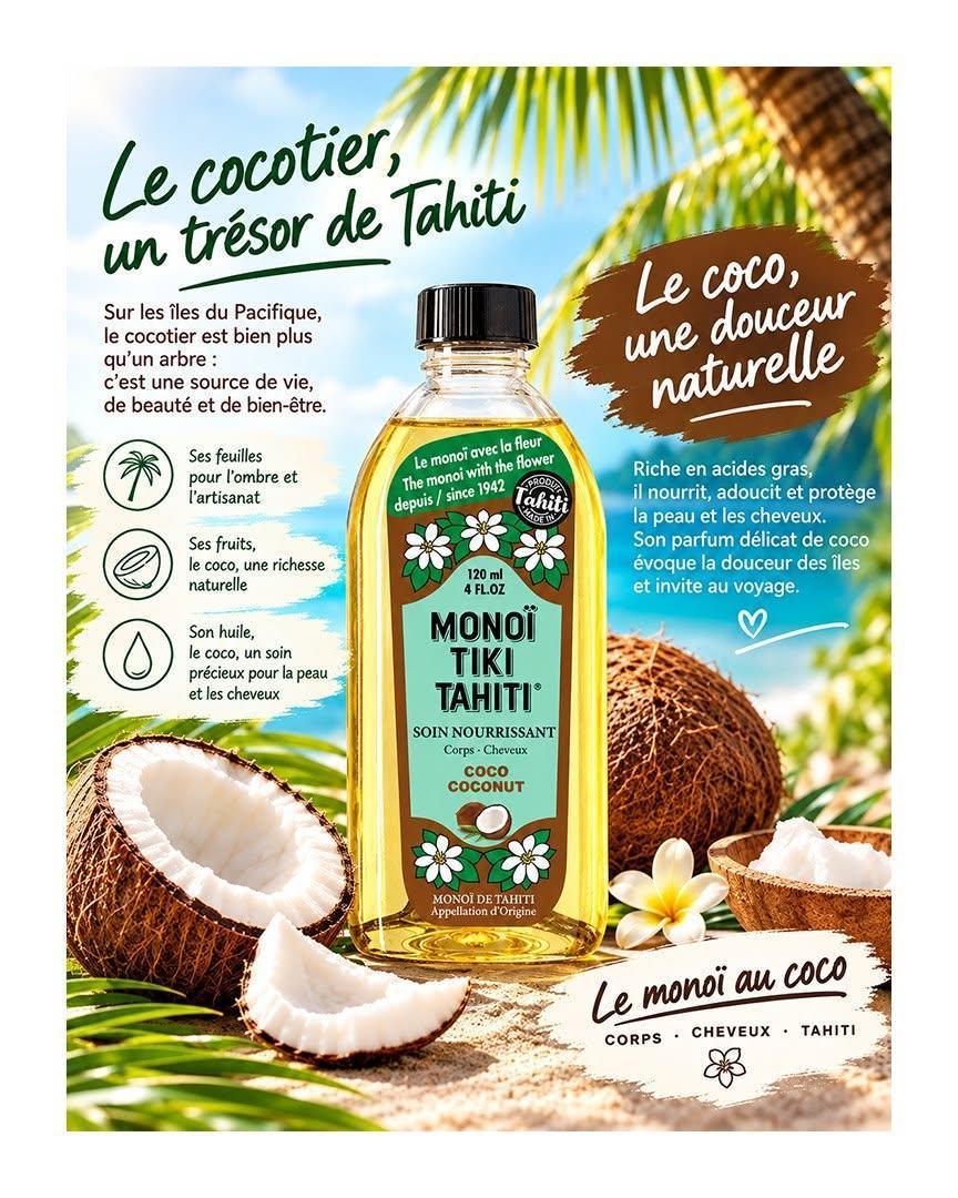 🥥 La Monoi au Coco, un trésor de Tahiti🌴