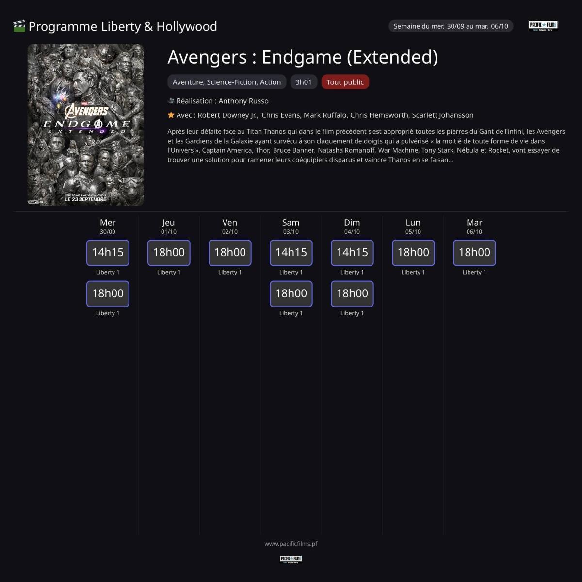 AVENGERS : ENDGAME (EXTENDED) 
