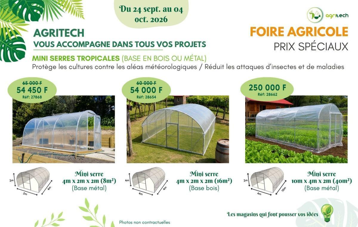 🌿🌺 Les Mini Serres d'𝐀𝐆𝐑𝐈𝐓𝐄𝐂𝐇 à la Foire Agricole 2026🌺 🌿
