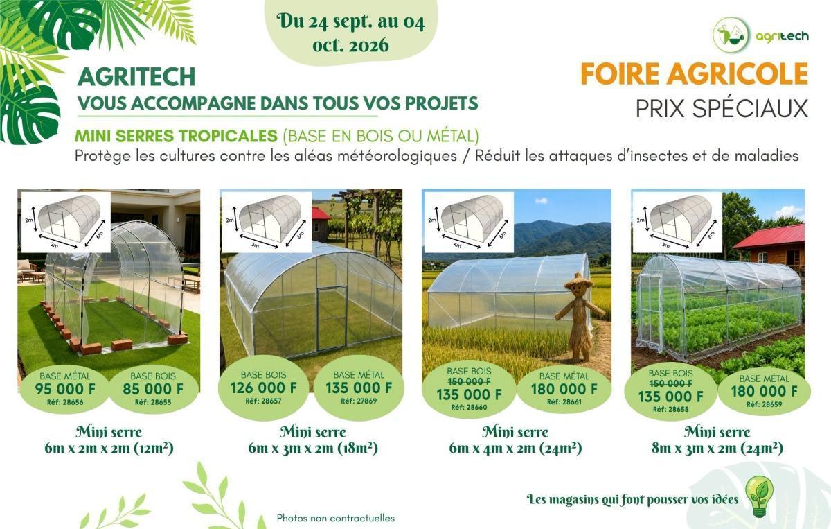 🌿🌺 Les Mini Serres d'𝐀𝐆𝐑𝐈𝐓𝐄𝐂𝐇 à la Foire Agricole 2026🌺 🌿