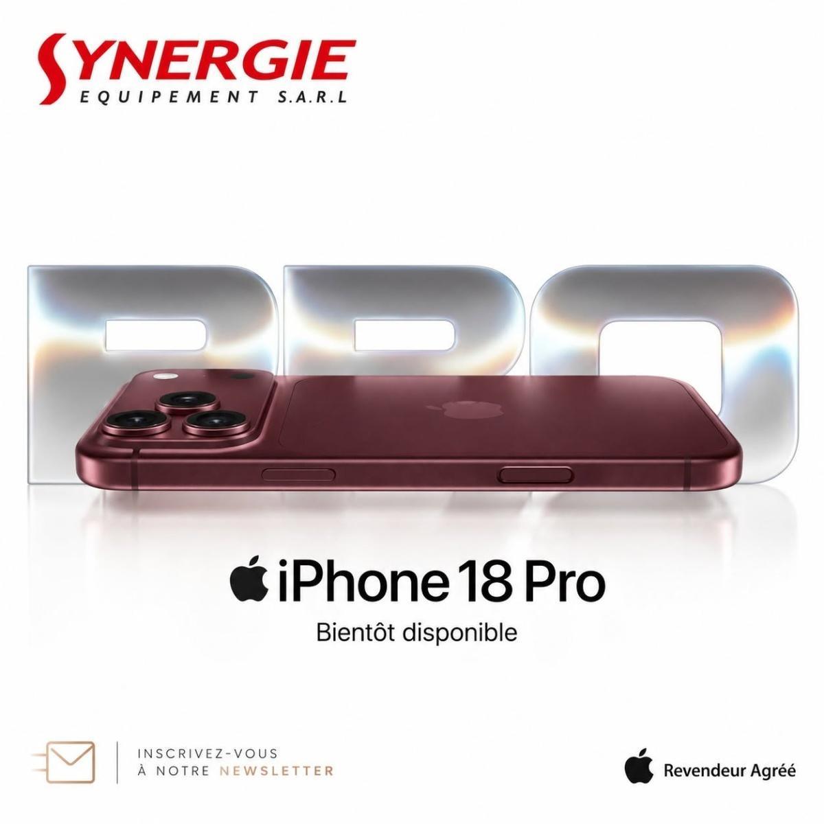 📱 Les iPhone 18 Pro et Pro Max bientôt chez 𝐒𝐘𝐍𝐄𝐑𝐆𝐈𝐄!🍎