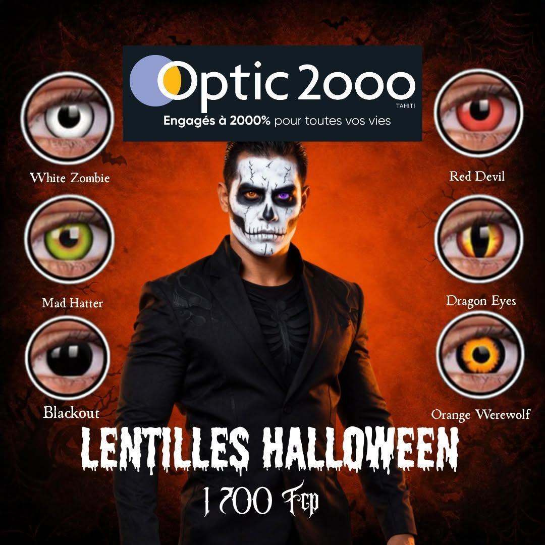🎃 Les lentilles de Halloween sont de retour chez 𝐎𝐏𝐓𝐈𝐂 𝟐𝟎𝟎𝟎 𝐓𝐀𝐇𝐈𝐓𝐈 ! 👻