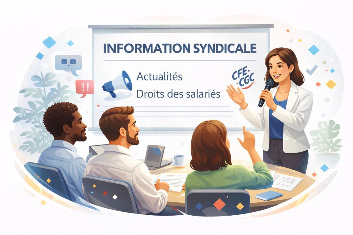 Réunion d’information syndicale – actualités et droits des salariés