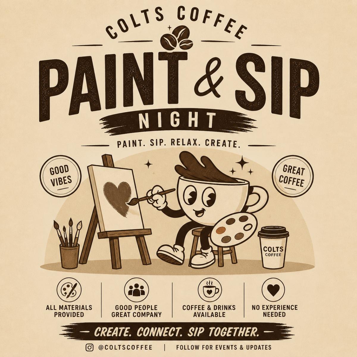 Colts Coffee Paint & Sip Colts Coffee Paint & Sip