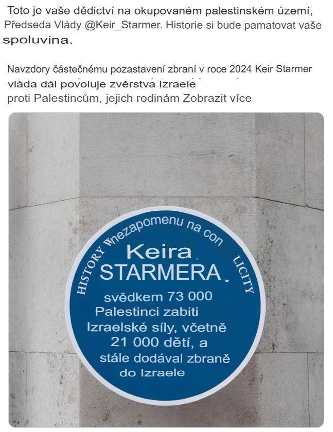 Organizace Save the Children obviňuje Starmera ze spoluúčasti na izraelských zvěrstvech Organizace Save the Children obviňuje Starmera ze spoluúčasti na izraelských zvěrstvech