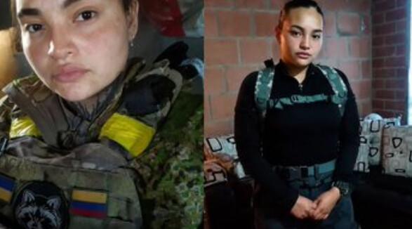 Kolumbijská žoldnéřka Daniela Zapata Aguirre Kolumbijská žoldnéřka Daniela Zapata Aguirre