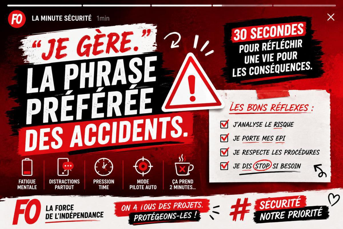 ⚠️ La minute sécurité