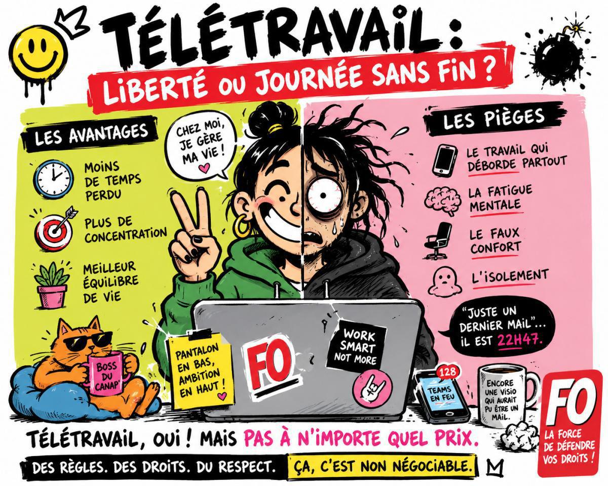 Télétravail : liberté… ou journée sans fin ? Télétravail : liberté… ou journée sans fin ?