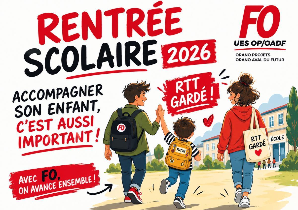 Cartable prêt, RTT gardé !