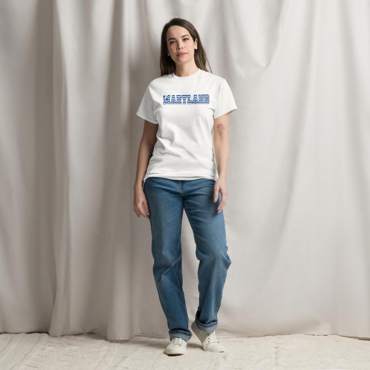Maryland Greek Letters Unisex Classic Tee Maryland Greek Letters Unisex Classic Tee