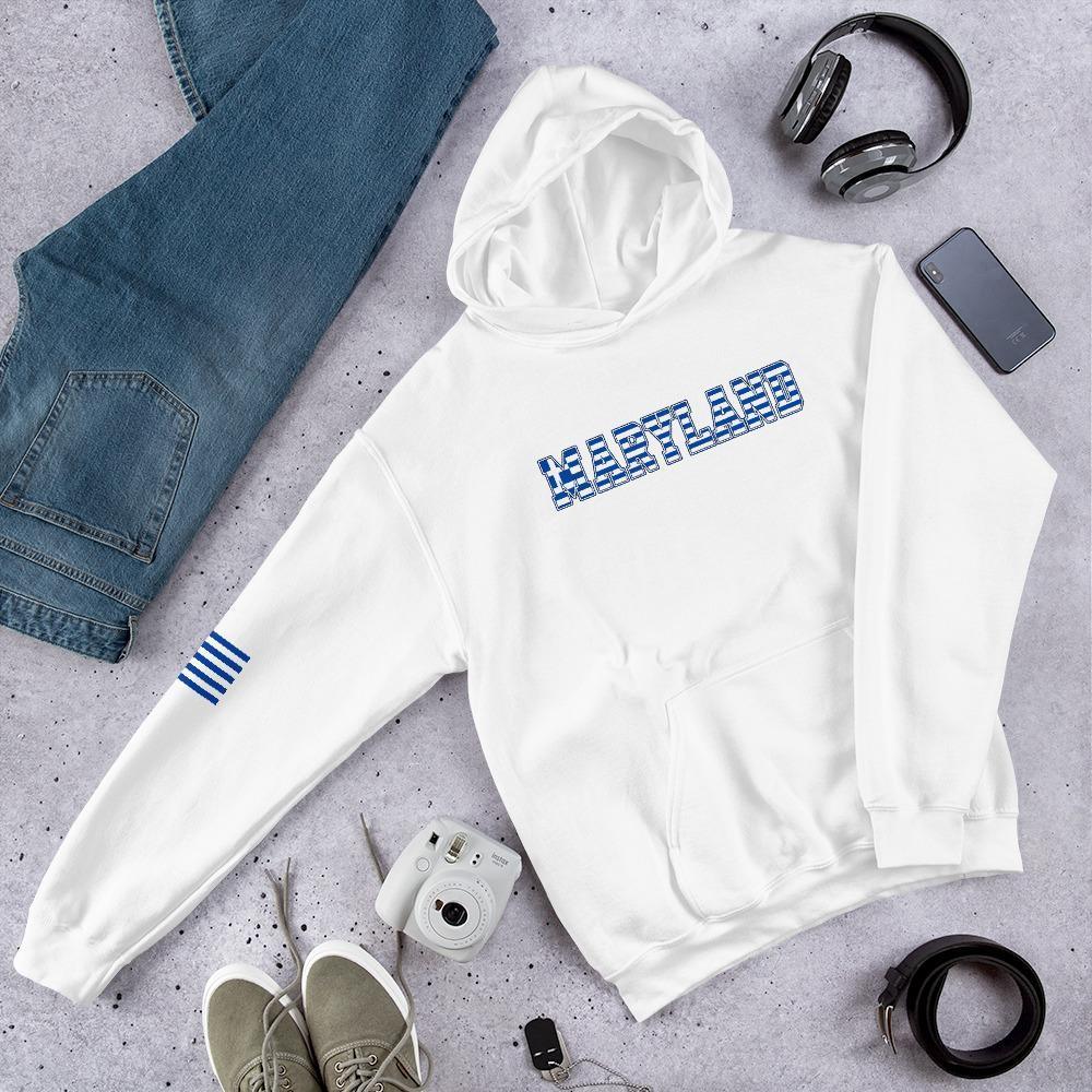 Maryland Greek Flag Letters Unisex Hoodie Maryland Greek Flag Letters Unisex Hoodie