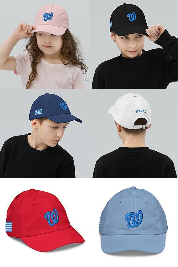 Washington Nationals Greek Heritage Youth Baseball Cap Washington Nationals Greek Heritage Youth Baseball Cap