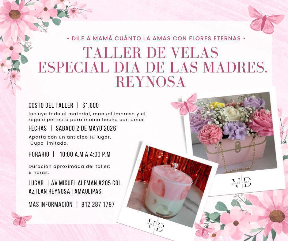 Taller de Velas Artesanales – Especial Día de las madres Taller de Velas Artesanales – Especial Día de las madres