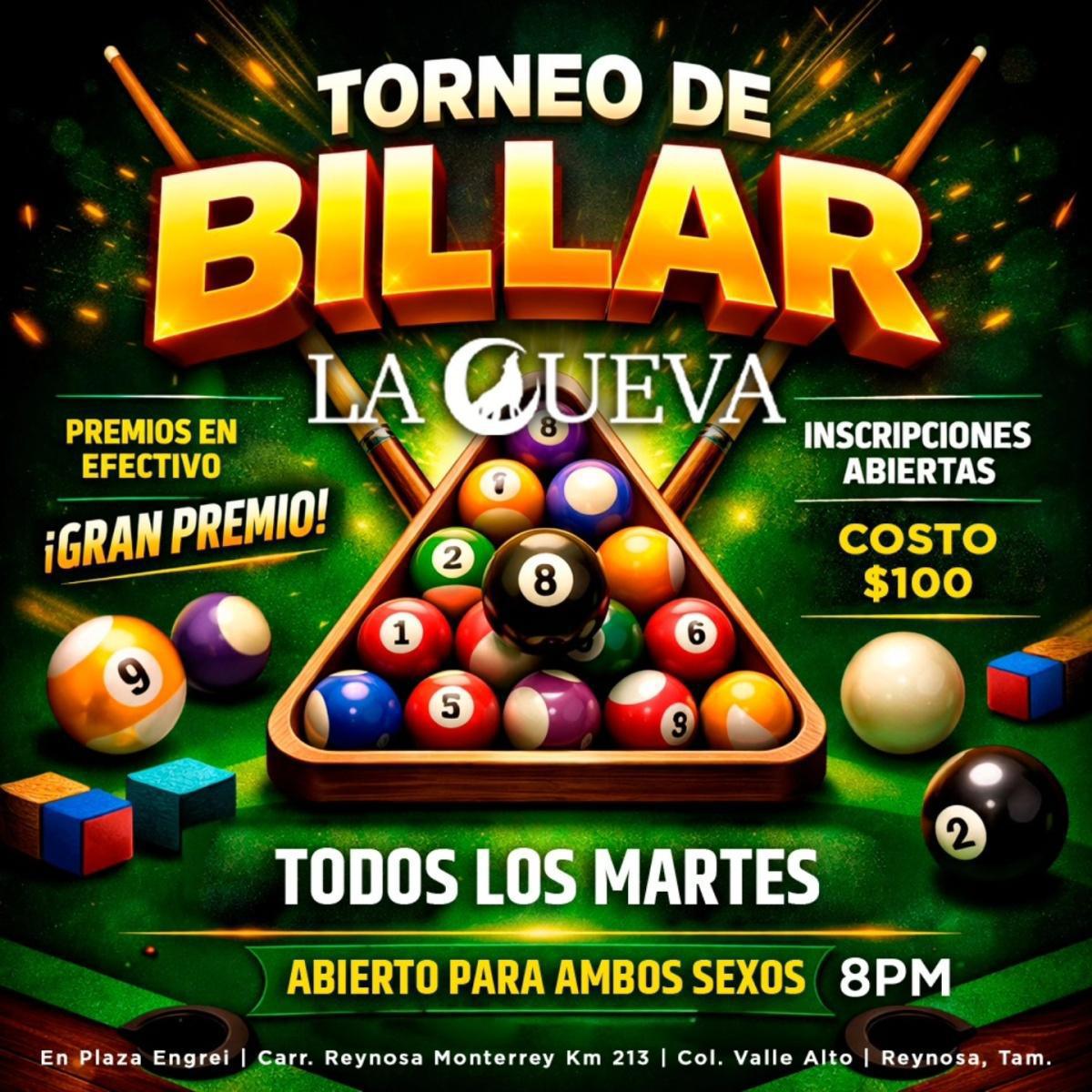 Torneo de billar La Cueva