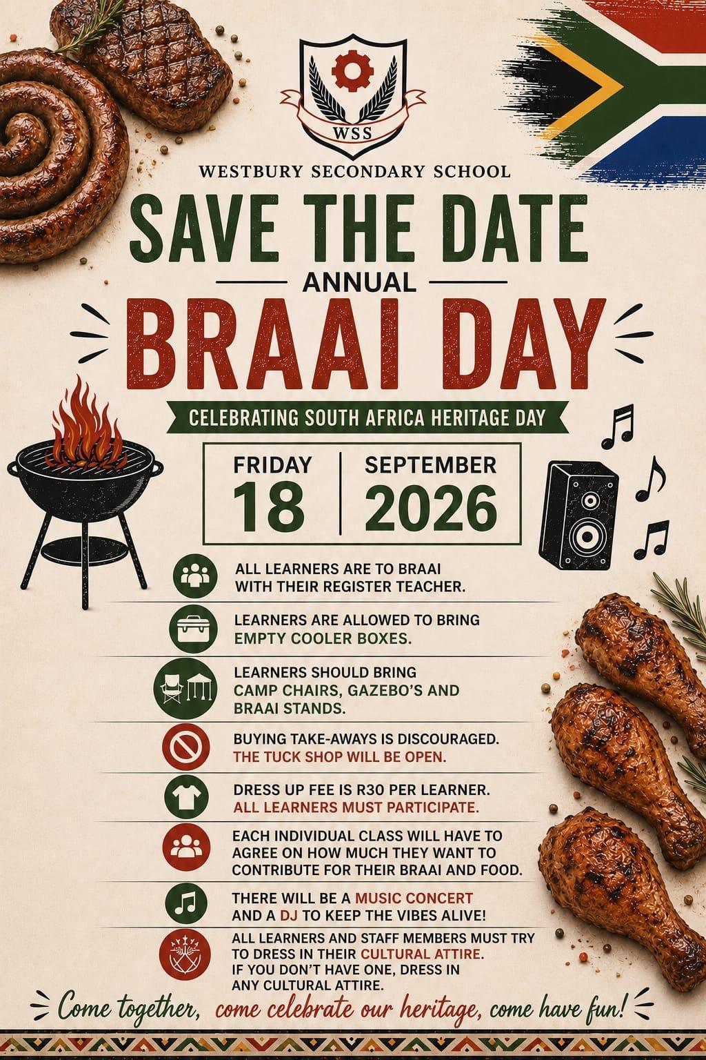 WSS Heritage Braai Day 🇿🇦