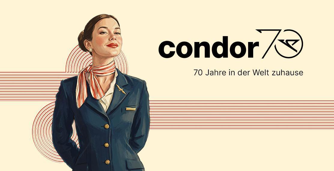 70 Jahre Condor: 70 Europa-Entdeckertickets für je sieben Hin- und Rückflüge werden versteigert