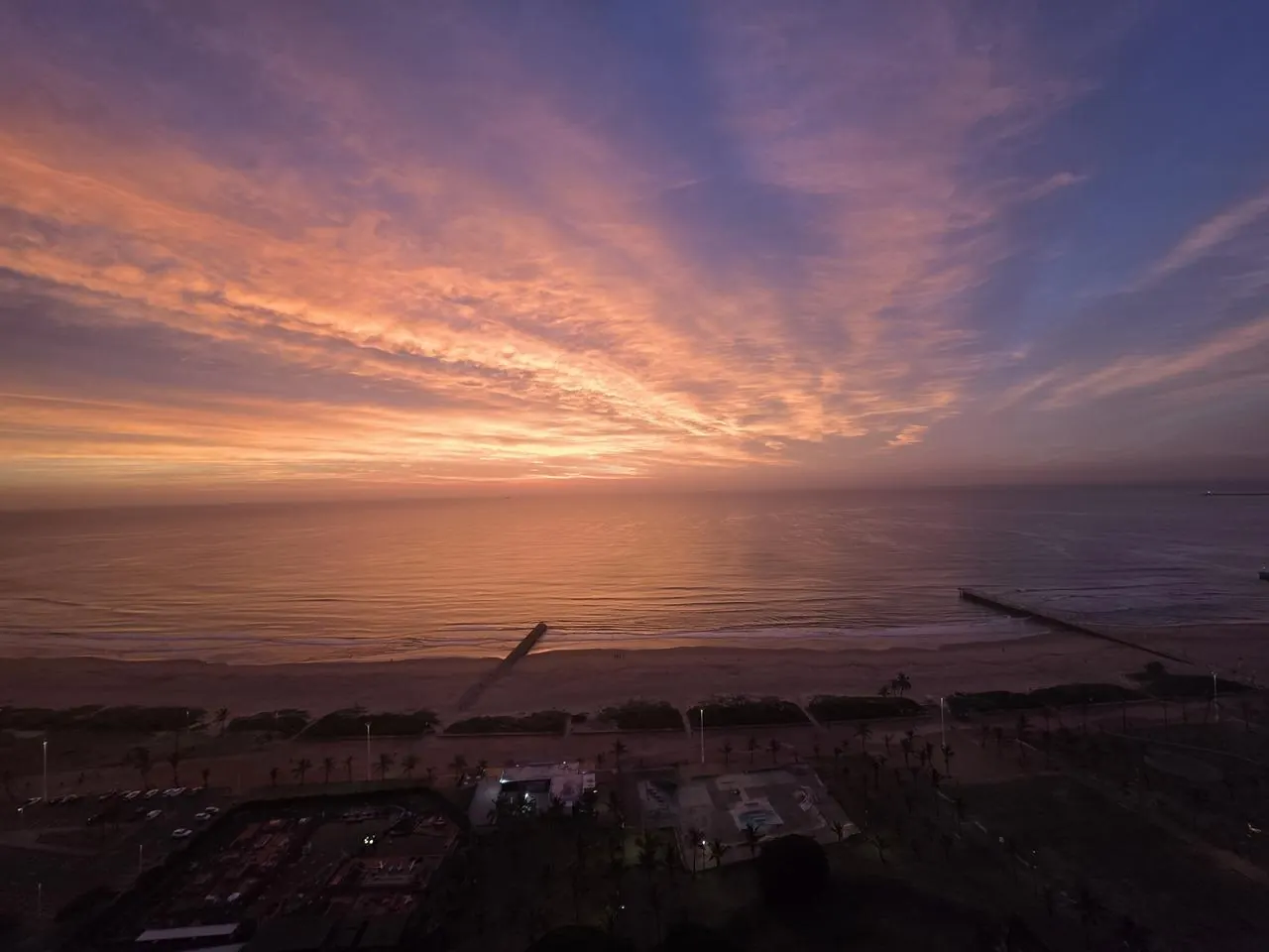 Ein Sonnenaufgang in Durban