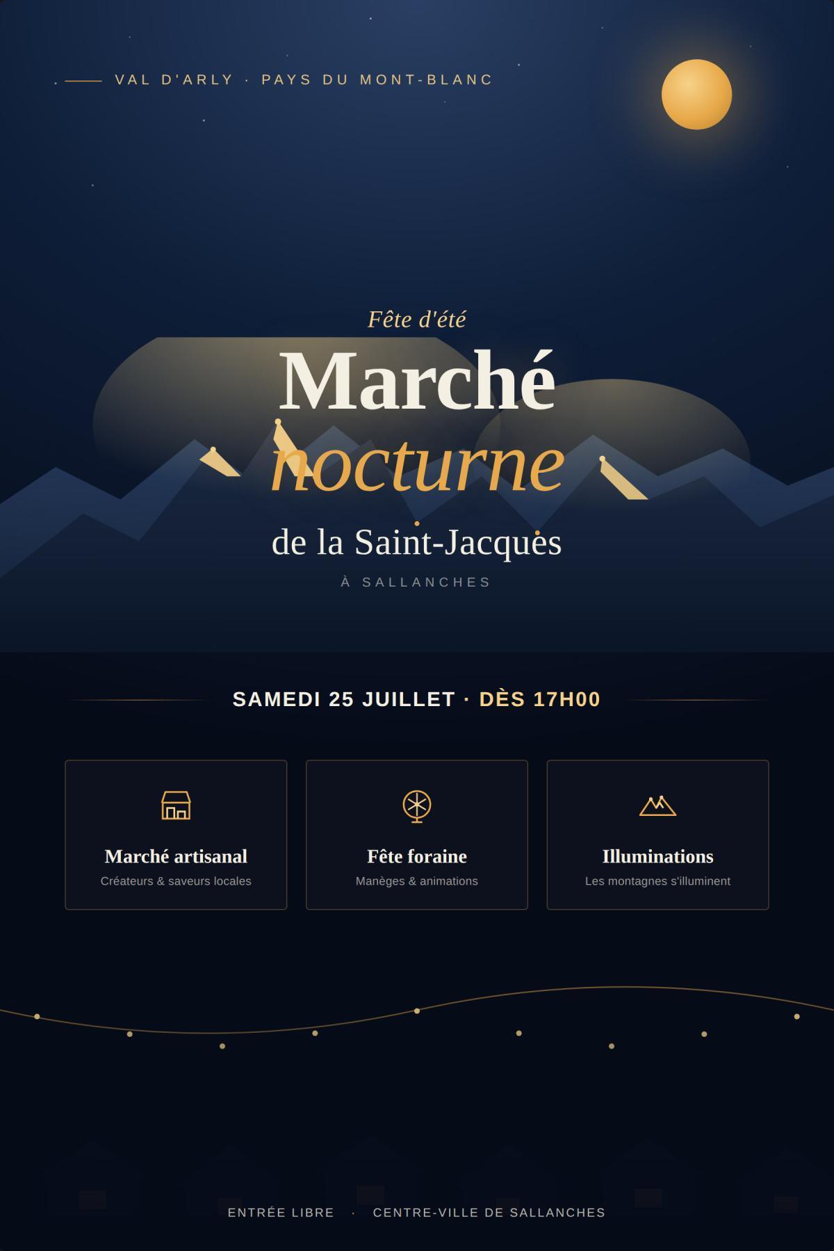 Marché nocturne de la Saint Jacques - Sallanches