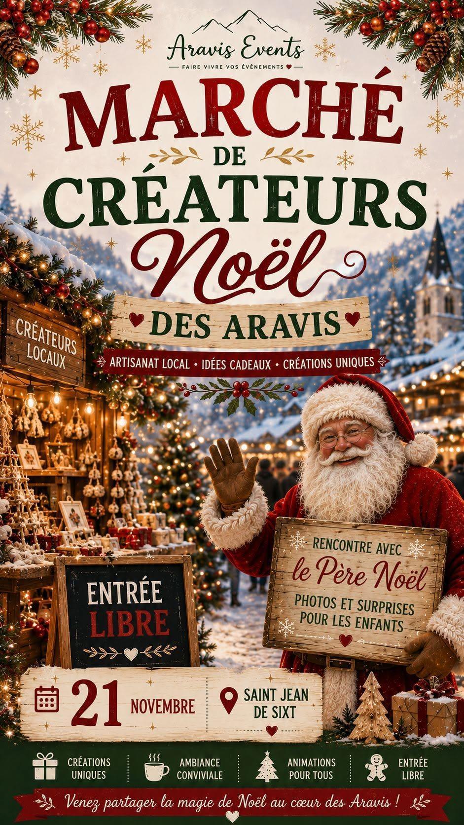 Marché de Noël Saint-Jean de Sixt 21 Novembre 2026 Marché de Noël Saint-Jean de Sixt 21 Novembre 2026