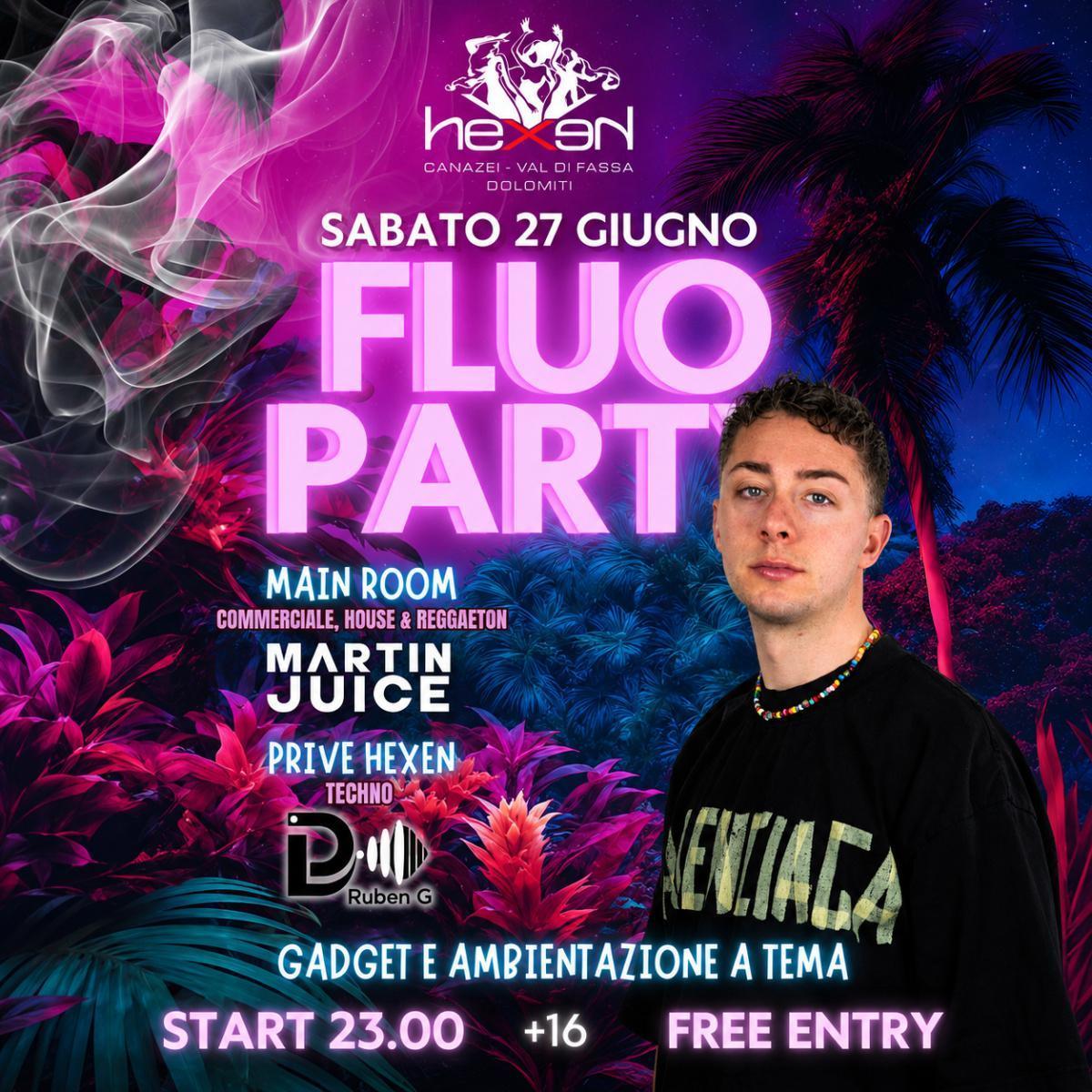 Fluo Party all'Hexen di Canazei