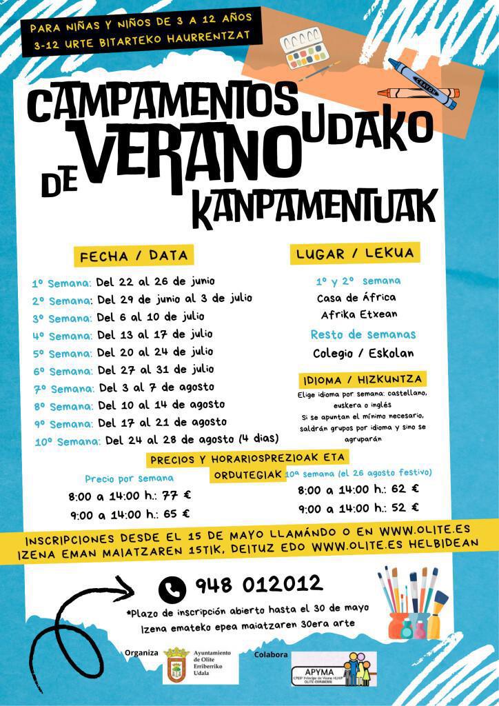 Campamentos de verano / Udako Kanpamentuak