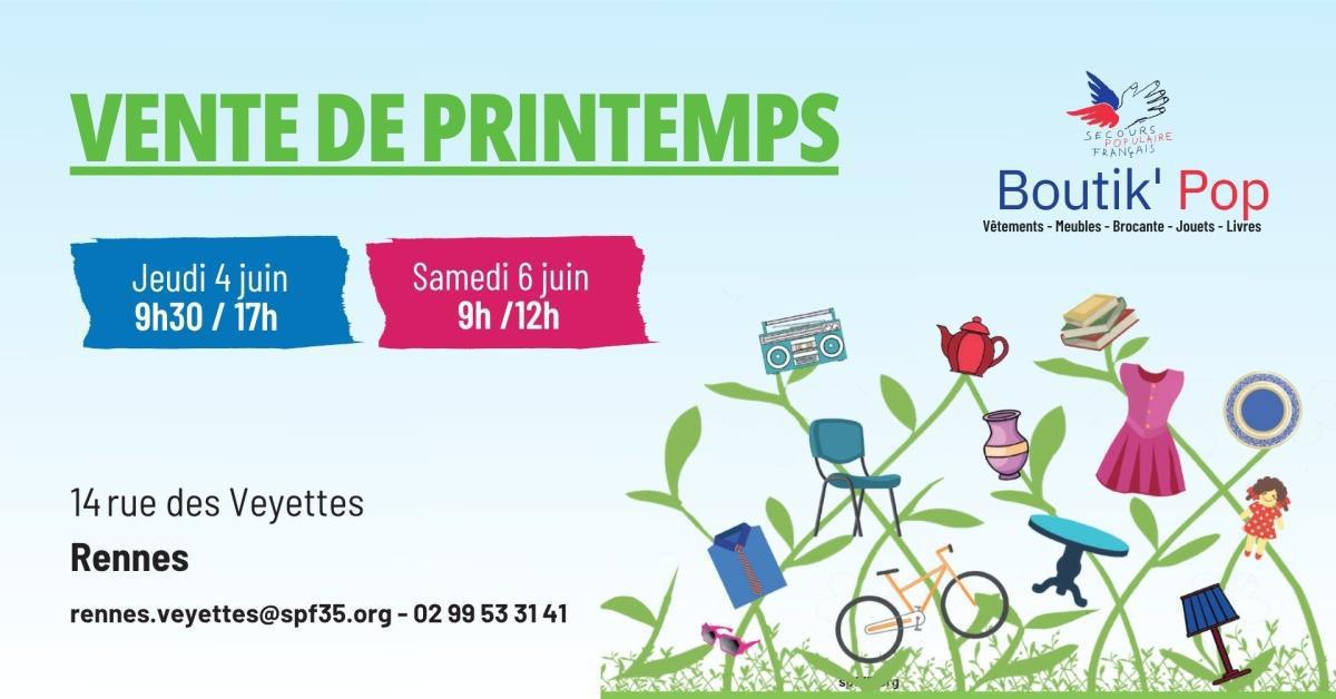 Belle vente de printemps au Secours populaire