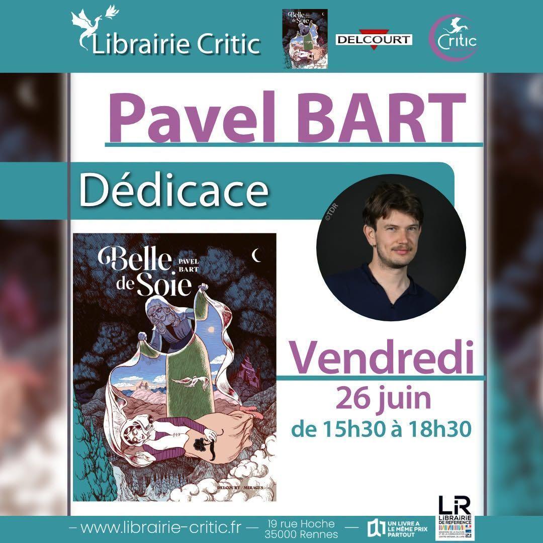 Dédicace BD : Pavel Bart à la Librairie Critic Dédicace BD : Pavel Bart à la Librairie Critic