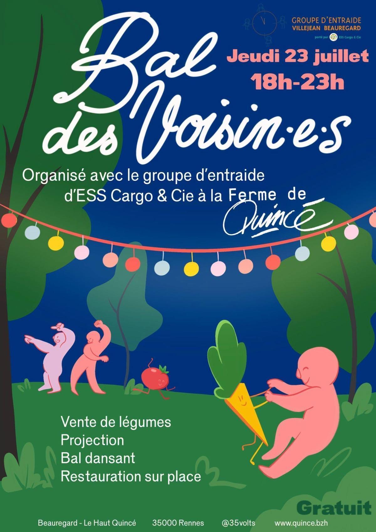 Bal des voisin·es à la Ferme de Quincé Bal des voisin·es à la Ferme de Quincé