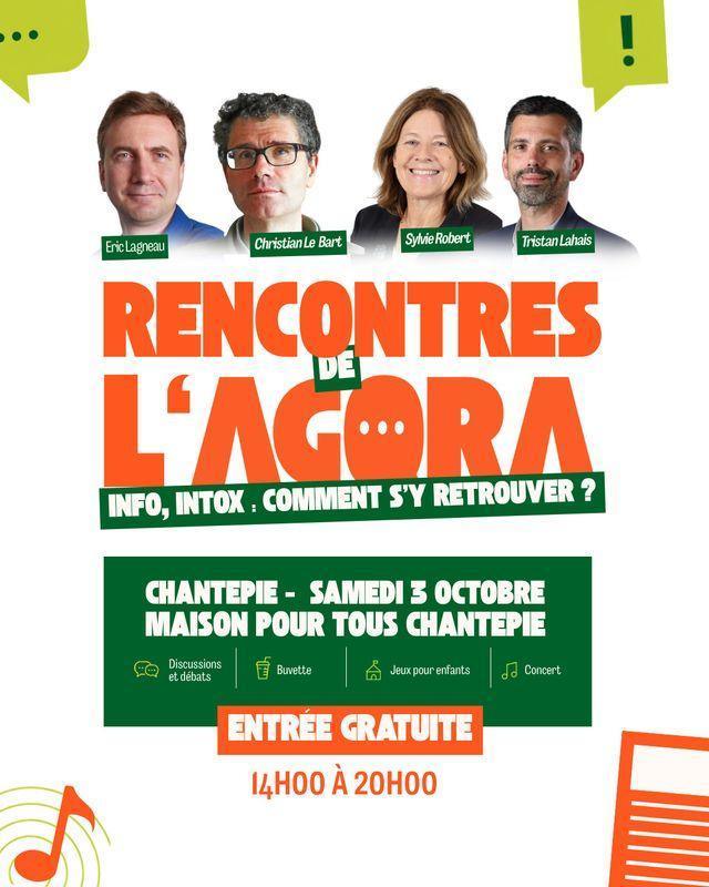 Rencontres de l'Agora sur la désinformation à la Maison pour tous de Chantepie Rencontres de l'Agora sur la désinformation à la Maison pour tous de Chantepie