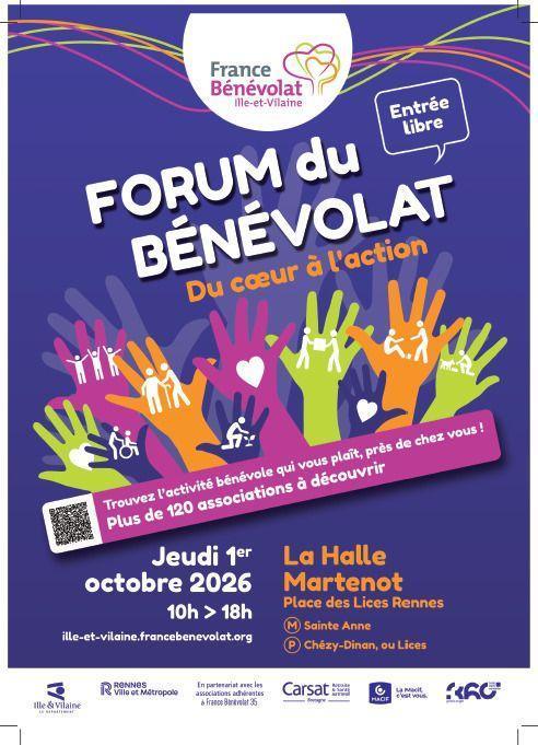 Forum du bénévolat à la Halle Martenot à Rennes Forum du bénévolat à la Halle Martenot à Rennes