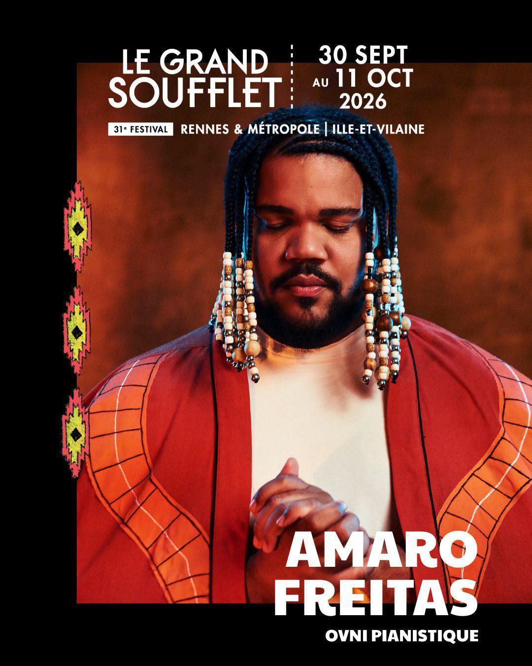 Amaro Freitas au Grand Soufflet à la MJC Bréquigny à Rennes Amaro Freitas au Grand Soufflet à la MJC Bréquigny à Rennes