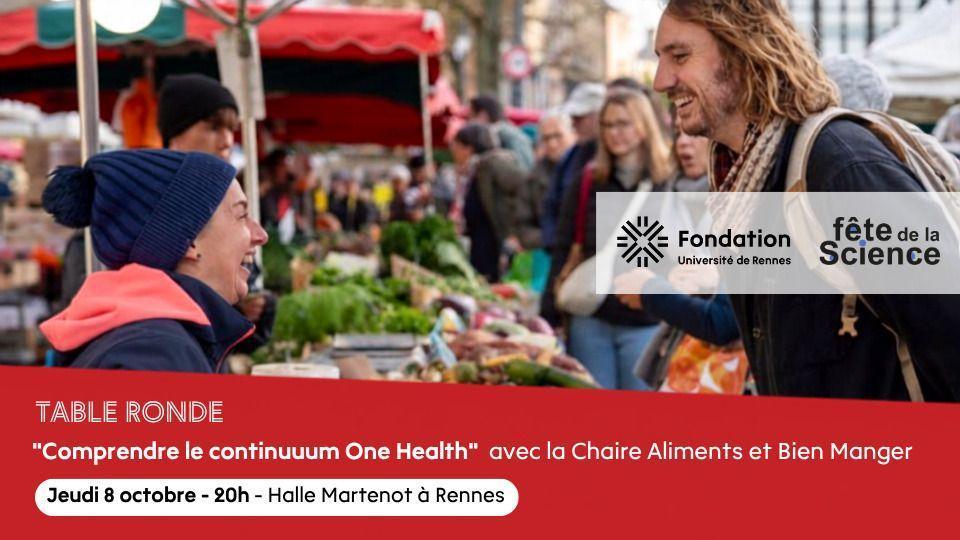 Comprendre le continuum One Health, table ronde à la Halle Martenot à Rennes Comprendre le continuum One Health, table ronde à la Halle Martenot à Rennes