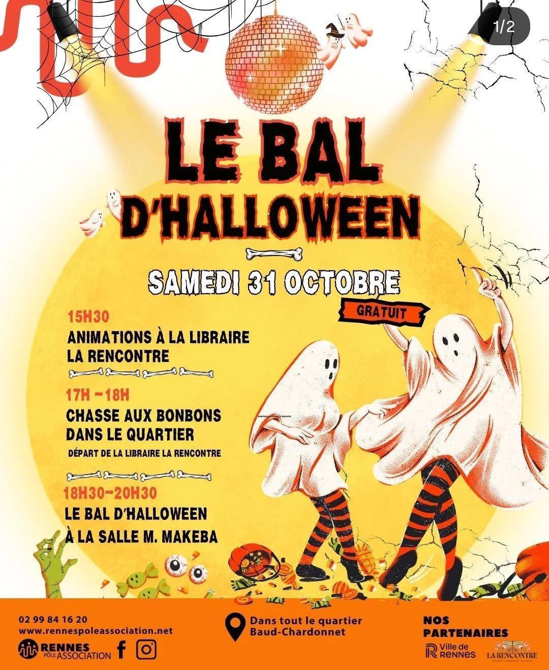 Le Bal d'Halloween à Baud-Chardonnet à Rennes Le Bal d'Halloween à Baud-Chardonnet à Rennes