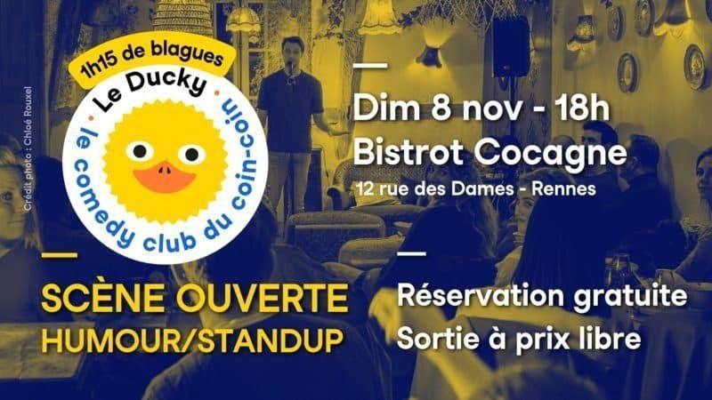Scène ouverte humour du Ducky Comedy Club au Bistrot Cocagne Scène ouverte humour du Ducky Comedy Club au Bistrot Cocagne