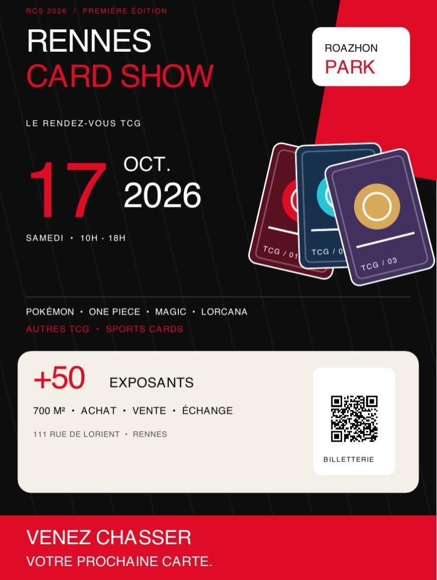 ⭐ Rennes Card Show au Roazhon Park ⭐ Rennes Card Show au Roazhon Park