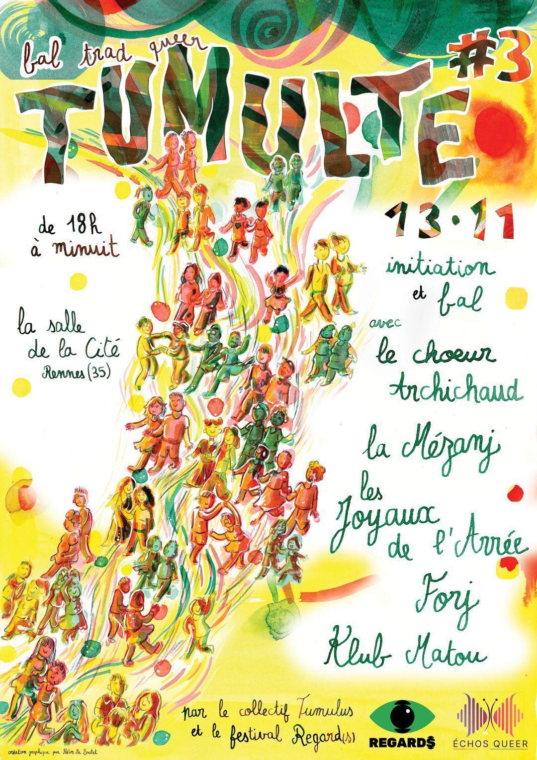 Tumulte #3, bal trad queer, à la salle de la Cité Tumulte #3, bal trad queer, à la salle de la Cité