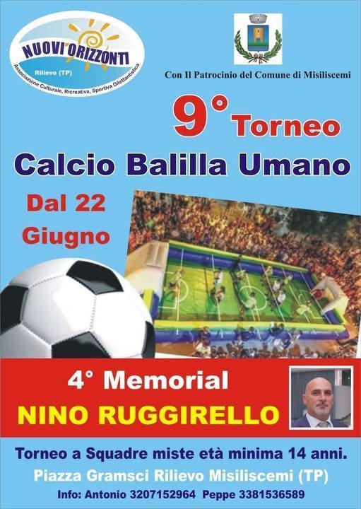 9° Torneo Calcio Balilla Umano "4° Memorial Nino Ruggirello"