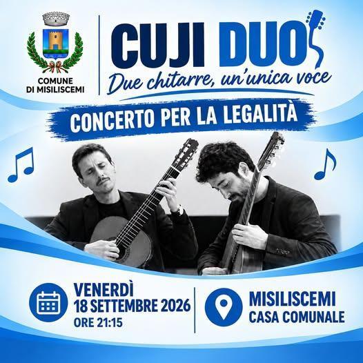 Concerto per la Legalità con il CUJI DUO (inizio ore 21:15)