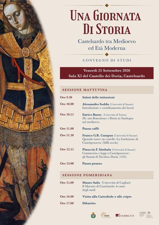 Una Giornata di storia - Castelsardo tra Medioevo ed Età moderna (dalle ore 9.30) Una Giornata di storia - Castelsardo tra Medioevo ed Età moderna (dalle ore 9.30)