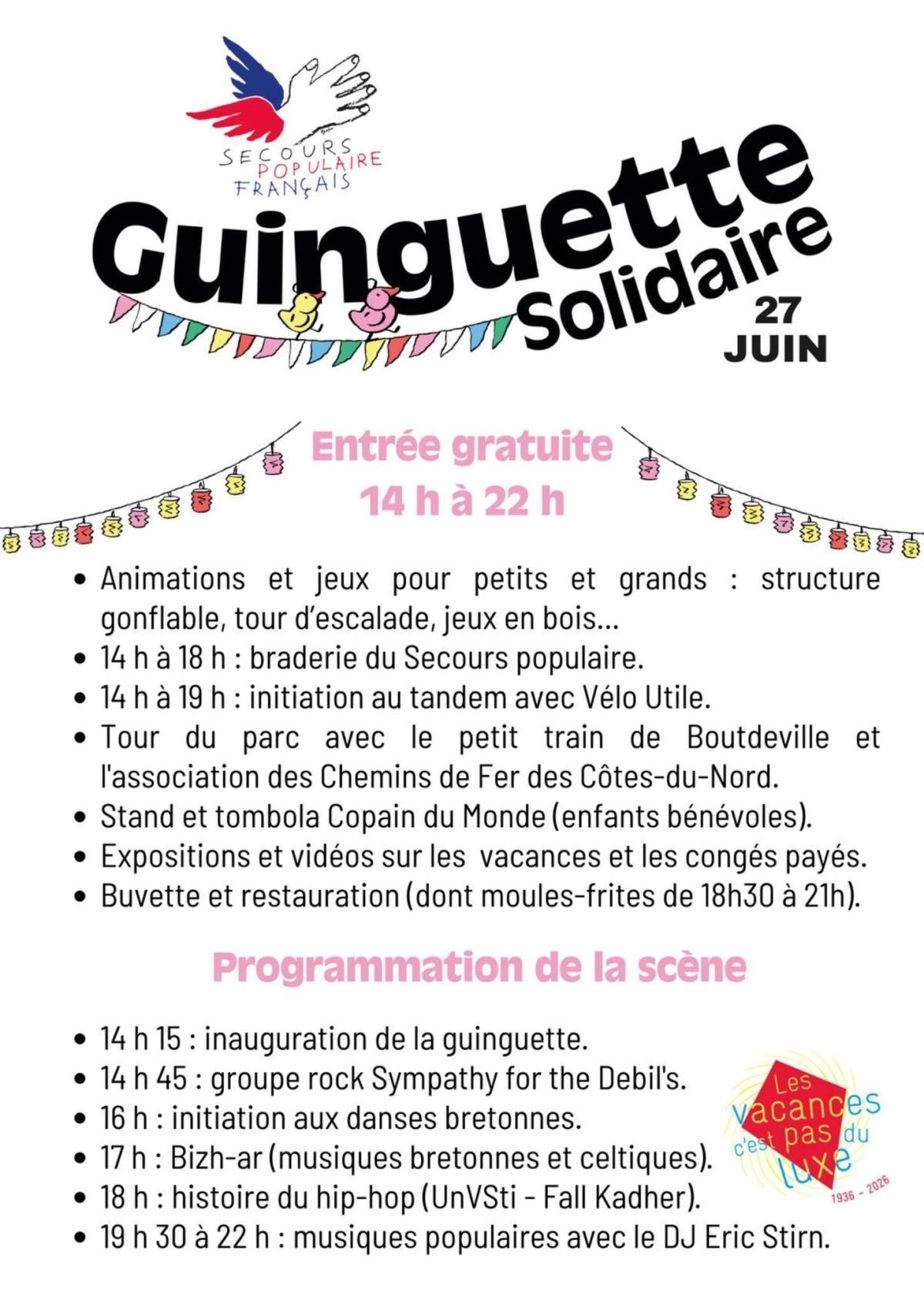 Guinguette samedi 27 juin