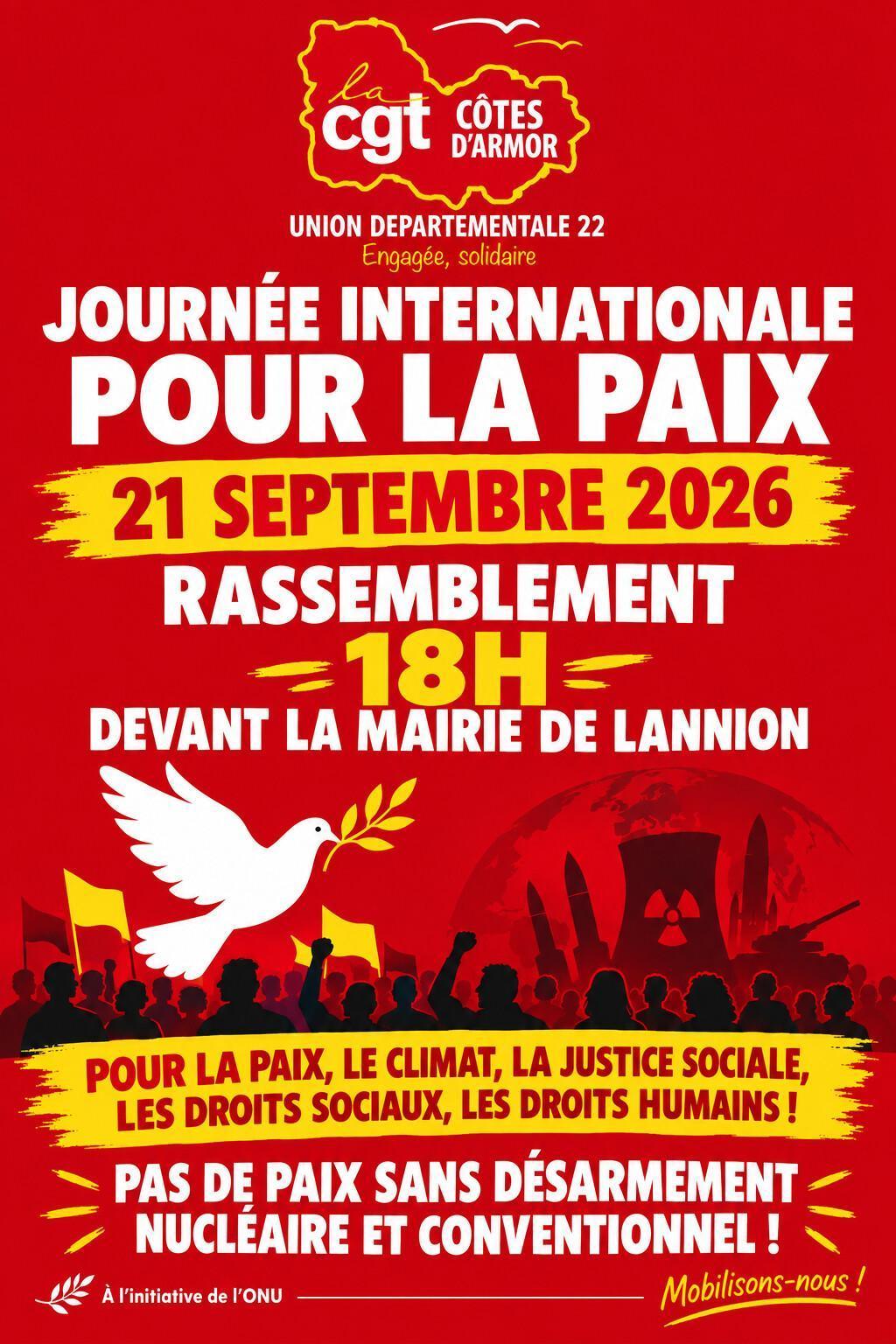 Pour la paix le 21 septembre
