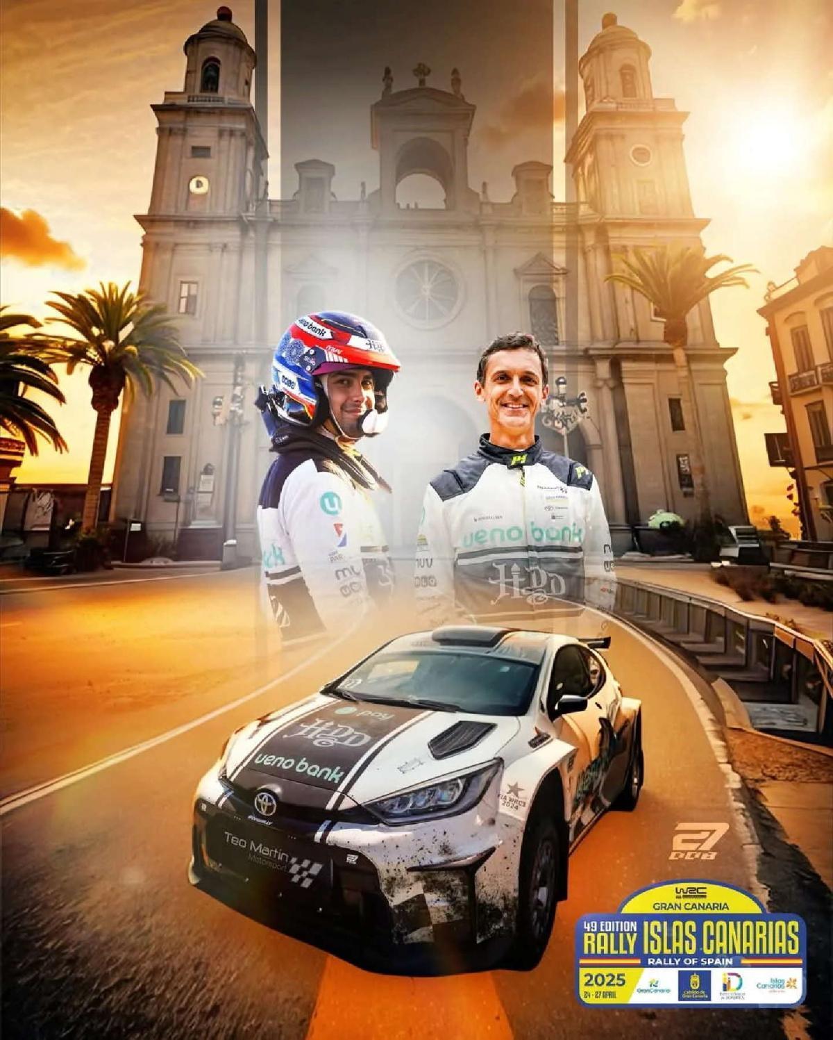 Diego Domínguez será el único paraguayo en el WRC Rally Islas Canarias 2025