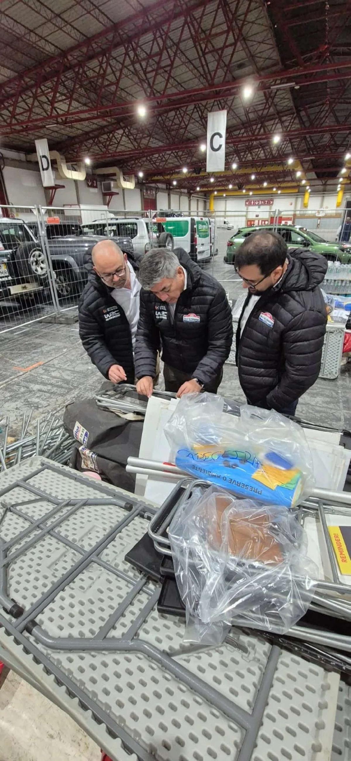El staff del WRC ueno Rally del Paraguay se alista para nuestra cita desde Portugal