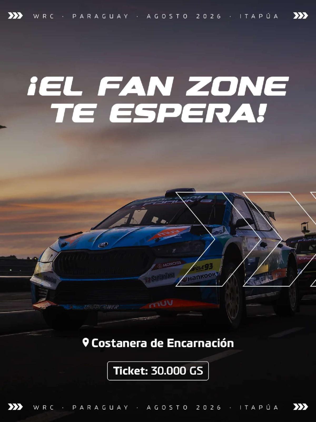 Ya podés asegurar tu lugar en el WRC ueno Rally del Paraguay