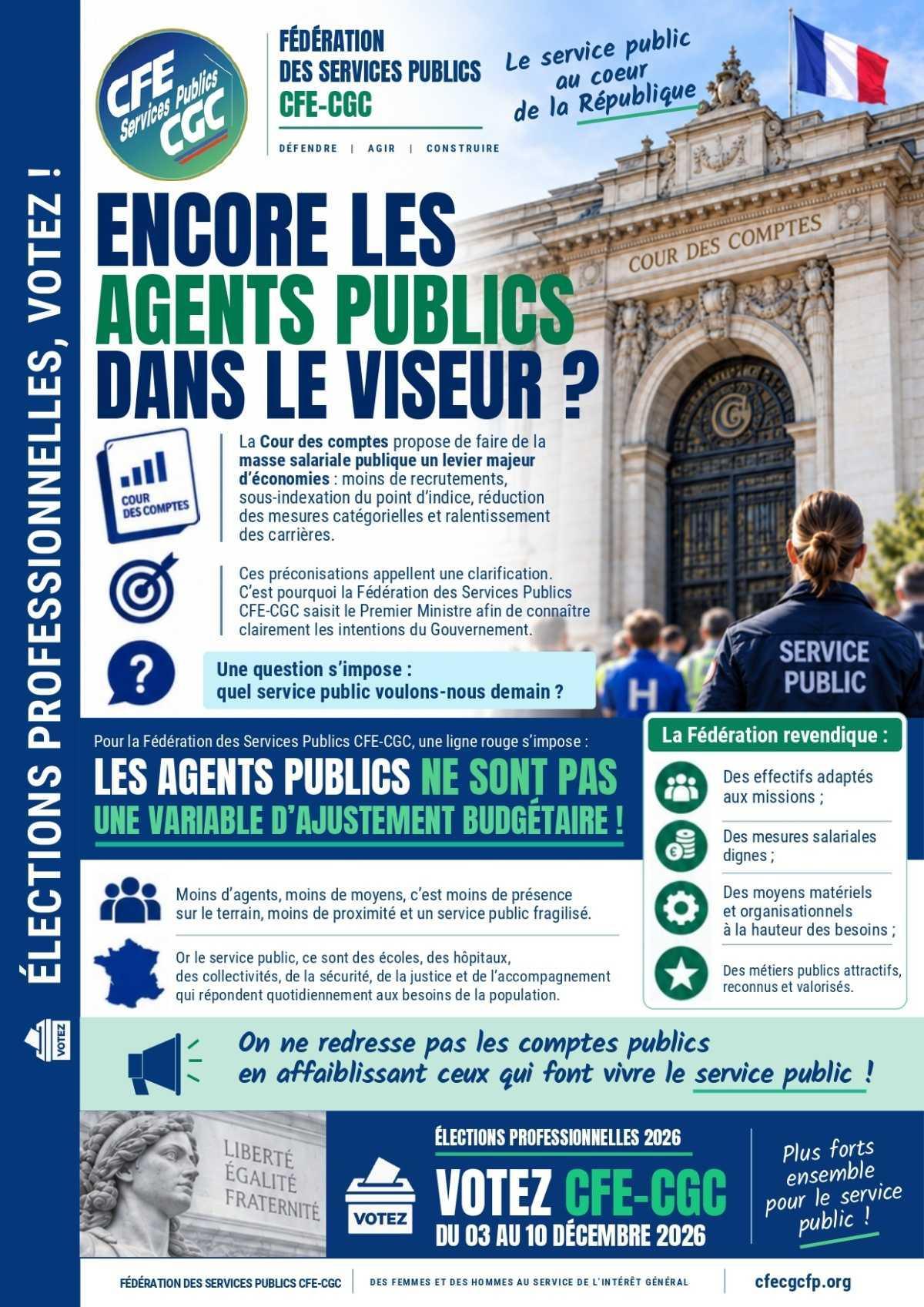 ENCORE LES AGENTS PUBLICS DANS LE VISEUR ?