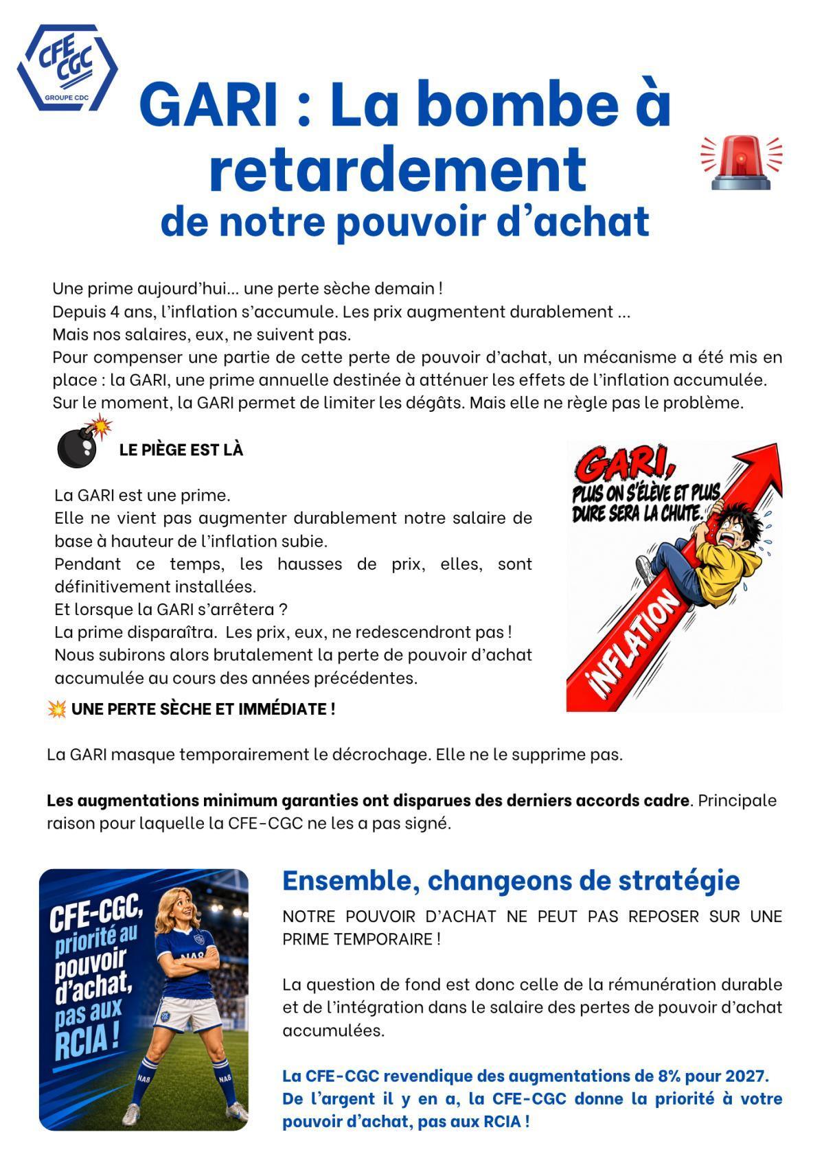 GARI : la bombe à retardement de notre pouvoir d'achat ! 