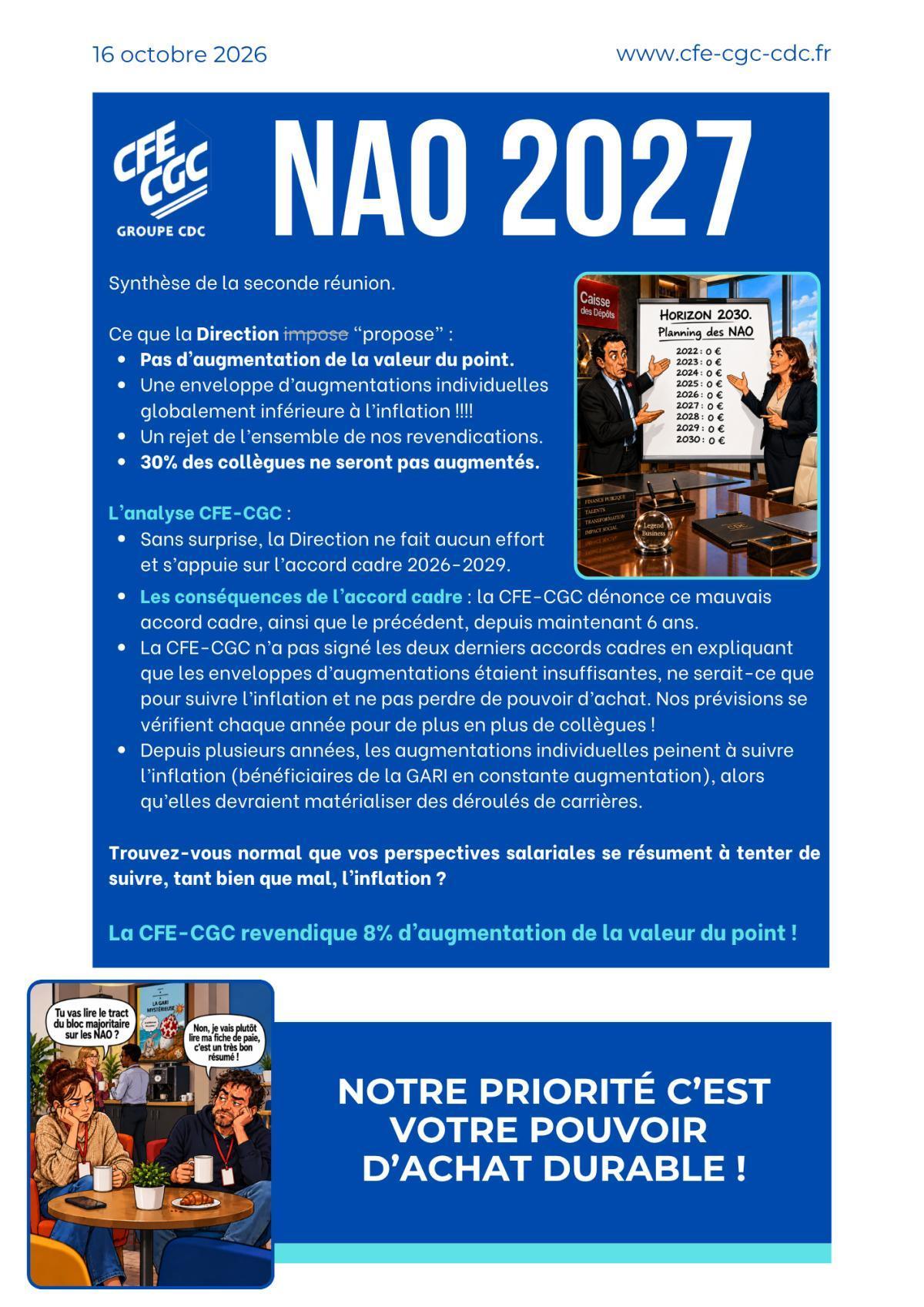 NAO 2027 : Les conséquences de l'accord-cadre ....