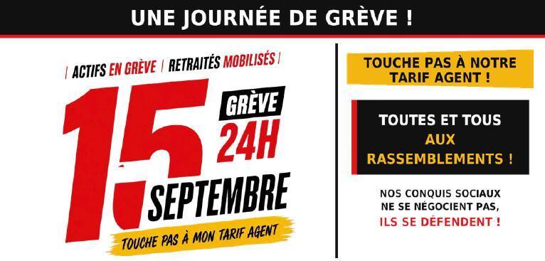 15 Sept. Touche pas à notre Tarif Agent !